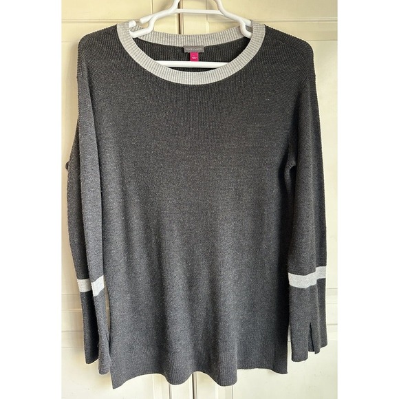 Vince Camuto Sweater Gray Long Sleeve Womens‎ Large - Picture 1 of 8